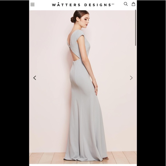 NEW Watters Parker Navy Gown - Picture 2 of 3